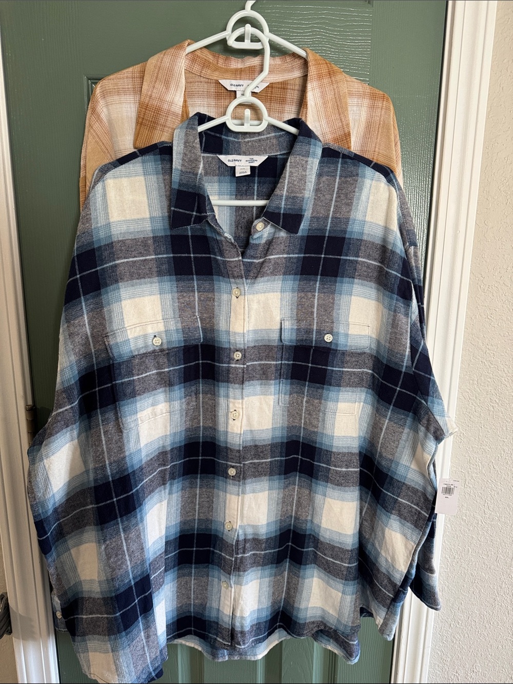 Women Old Navy oversized flannels